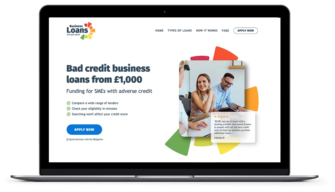 Business Loans for Bad Credit (BLFBC) Website