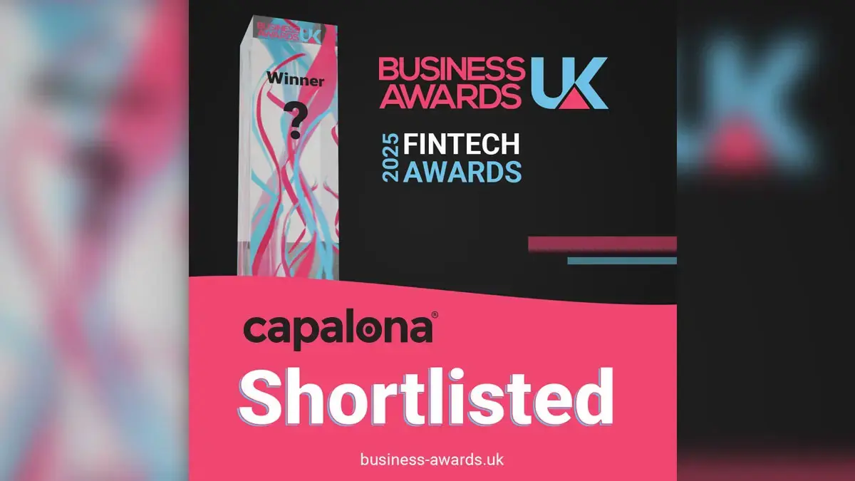 Capalona shortlisted for Business Awards UK's 2025 Fintech Awards